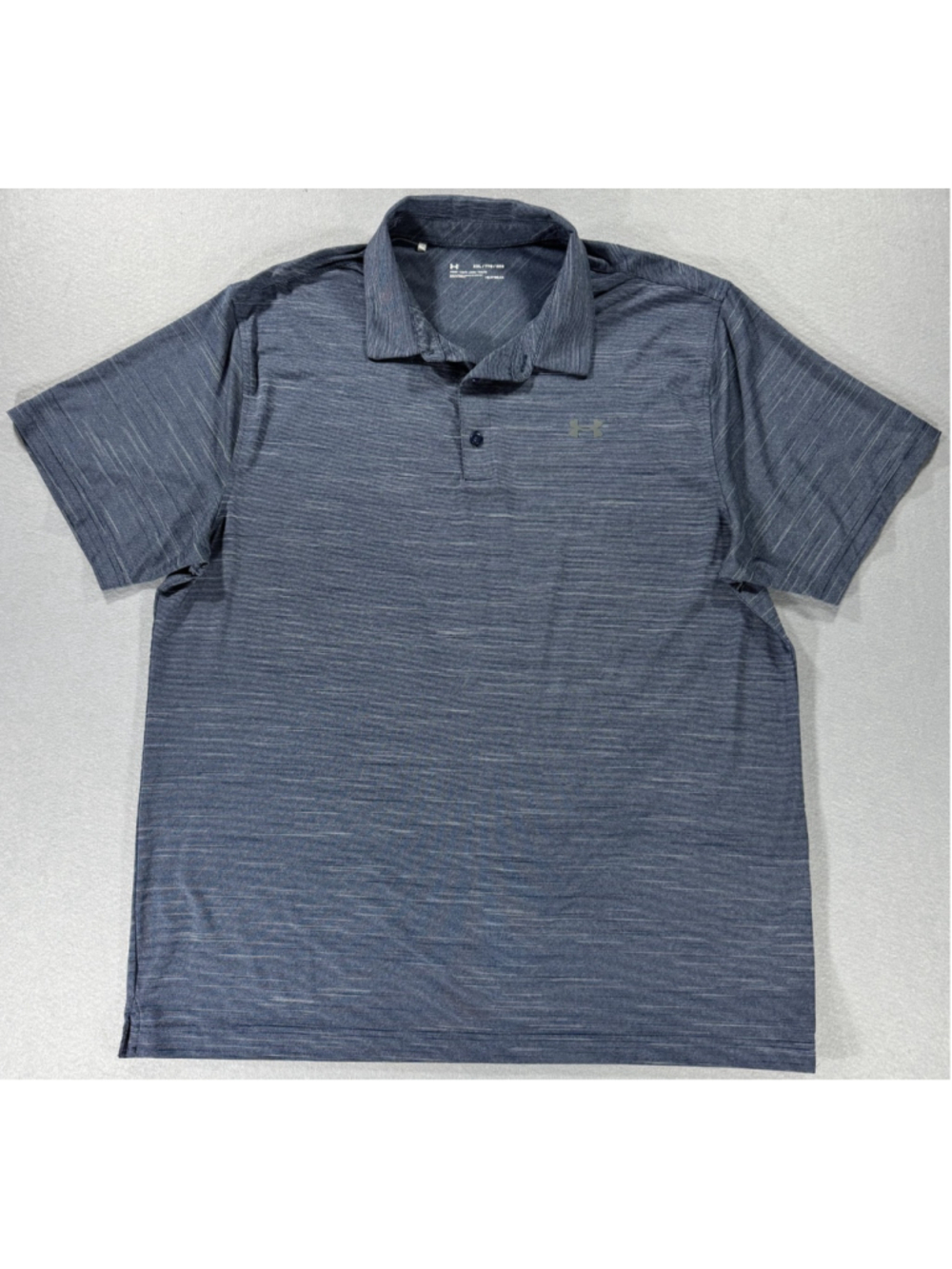 Under Armour Men's Heat Gear Polo XXL Blue/Gray